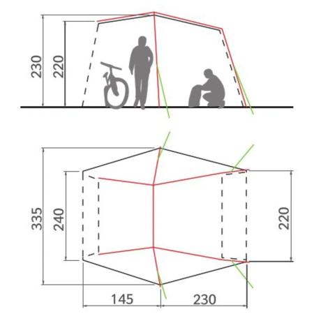 Šator za kamper Vaude Drive Van