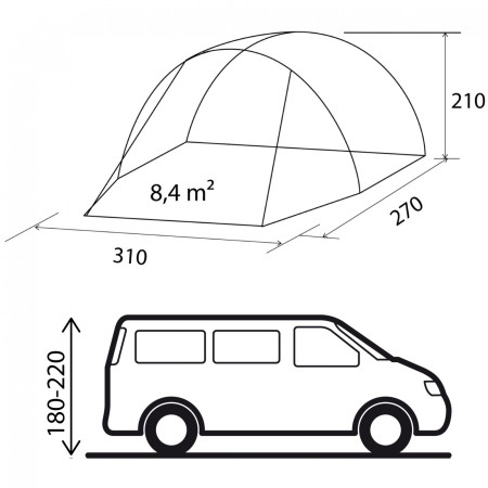 Šator za kamper Brunner Entrada