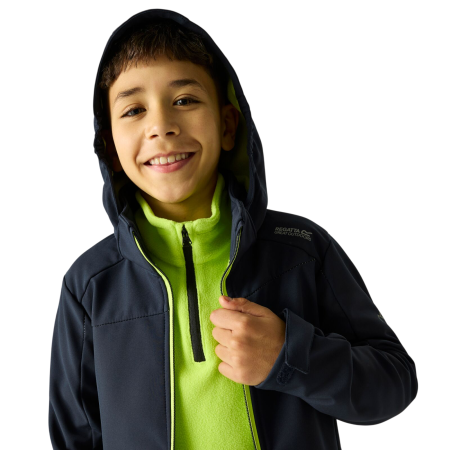 Dječja softshell jakna Regatta Haydenbury Navy (Wild Lime)