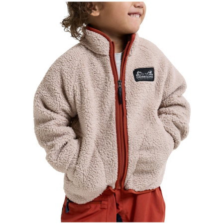 Dječja dukserica Didriksons Gibbs Kids Fullzip 2 Beach Beige/Rust