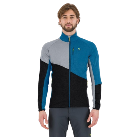 Muška dukserica Karpos Federa F.-Z Fleece crna/plava BLACK/DEEP WATER/MICRO CHIP