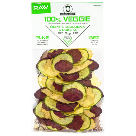 Sušeno povrće Usušil & Syn Řepa & kedlubna & cuketa 25 g crvena