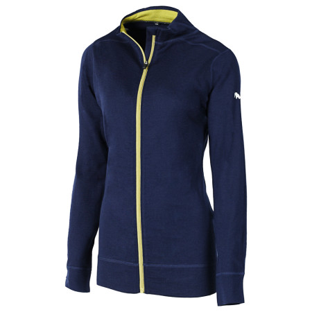 Ženska dukserica Zulu Merino Full Zip plava Navy