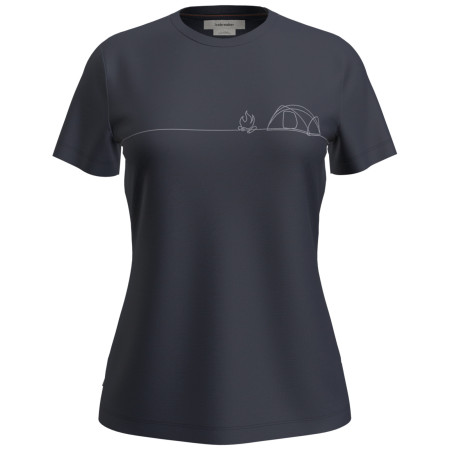Ženska funkcionalna majica Icebreaker W Mer 150 Tech Lite SS Tee Single Line C tamno plava Midnight Navy