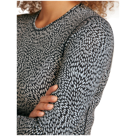 Ženska funkcionalna majica Icebreaker Women Merino 200 Oasis LS Crewe Flock Forms AOP