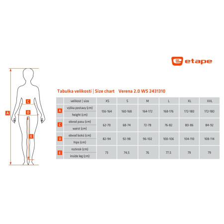 Ženske hlače Etape VERENA 2.0 WS