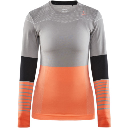 Ženska majica Craft triko Fuseknit Comfort Blocked siva MonumentTrace