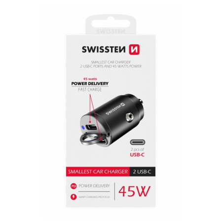 Auto adapter Swissten Car Charger 45W