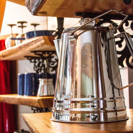 Aparat za kavu GSI Outdoors Glacier Stainless 8 Cup Percolator