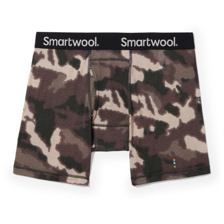 Muške funkcionalne bokserice Smartwool M Merino Print Boxer Brief Boxed smeđa