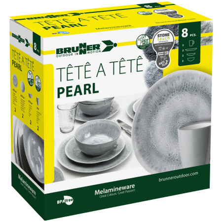 Set posuđa Brunner Set tête-à-tête Pearl 8 pcs