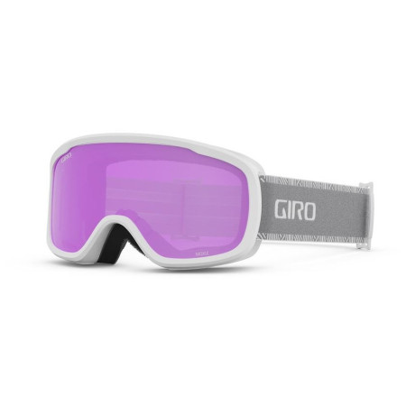 Ženske naočale za skijanje Giro Moxie bijela White Grey Chute Amber Pink/Yellow