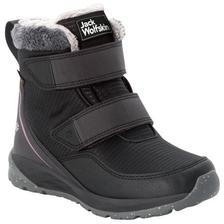 Dječja obuća Jack Wolfskin Polar Wolf Texapore Mid Vc K crna/ružičasta phantom / pink