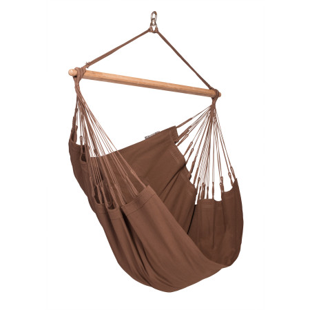 Fotelja za ljuljanje La Siesta Modesta Basic smeđa Arabica