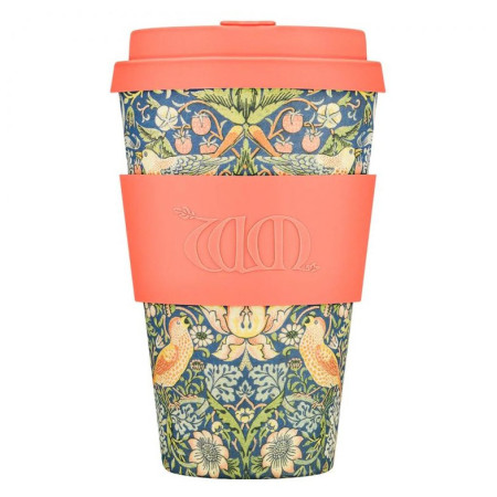 Termos Ecoffee cup William Morris Gallery, Strawberry Thief 400 ml ružičasta