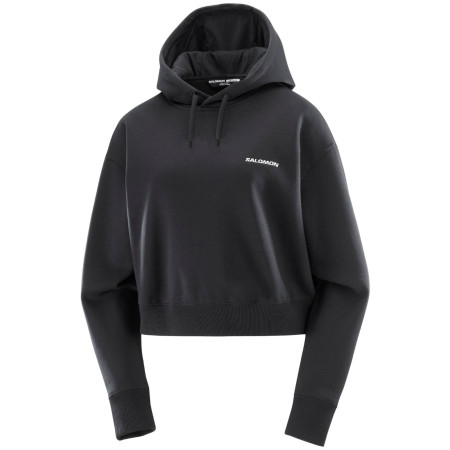Ženska dukserica Salomon Short Hoodie crna Deep Black