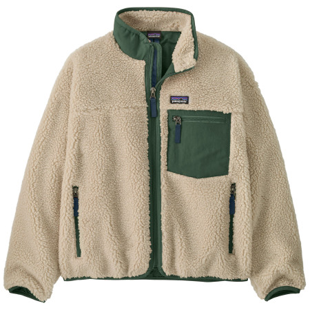 Dječja dukserica Patagonia K's Retro-X Jacket bež/zelena Dark Natural w/Canopy Green
