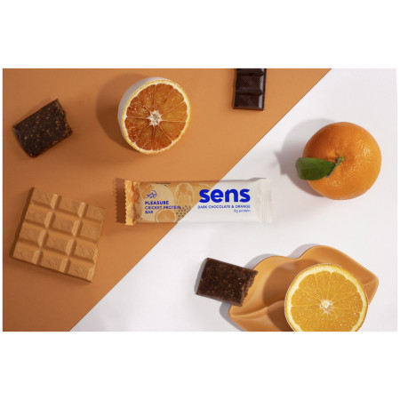 Energetska pločica sa brašnom od cvrčaka Sens Tamna čokolada & Naranča
