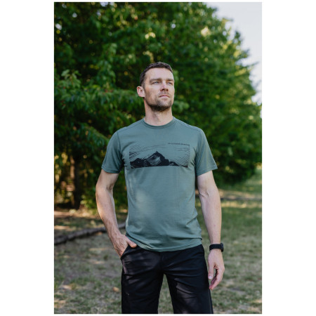 Muška majica MOOA Merino Lyolite Highlander 150 Short