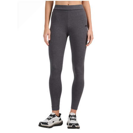 Ženske tajice 4F Tights Cas F307 siva Middle Grey Melange