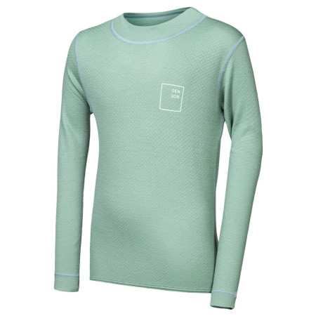 Dječja funkcionalna majica Sensor Merino DF Logo Up Basil Green svijetlo zelena Basil Green