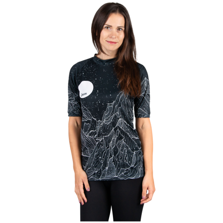Ženska funkcionalna majica Drexiss All Diamond Beach Black Coolmax