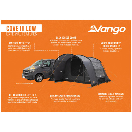Šator za kamper Vango Cove III Low