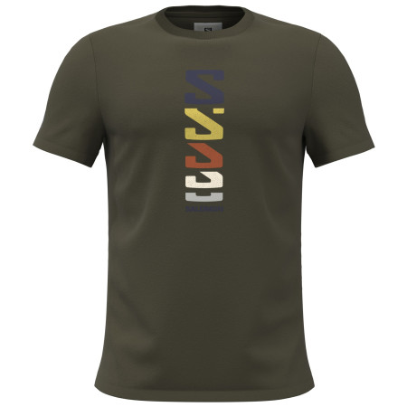 Muška majica Salomon Outlife Graphic Retro Type zelena OliveNight
