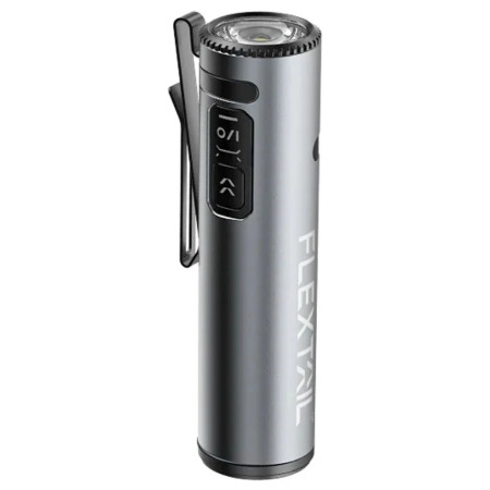 LED svjetla Flextail ZERO Flashlight 1200 srebrena Silver