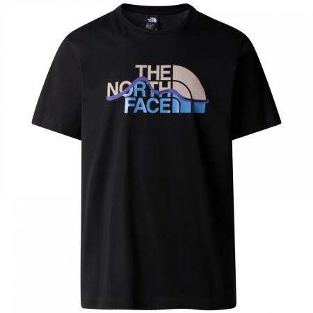 Muška majica The North Face M S/S Mountain Line Tee crna