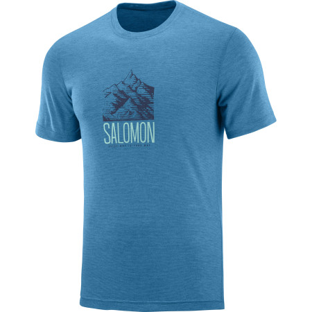 Muška majica Salomon Explore Graphic Ss Tee M plava FjordBlue