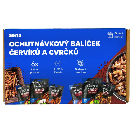 Cvrčci za jelo Sens Degustacijski paket 6× cvrčci i crvići