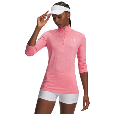 Ženska funkcionalna majica Under Armour Tech 1/2 Zip- Twist ružičasta Pink