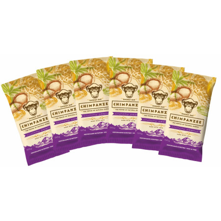 Set Chimpanzee Energy Bar Crunchy Peanut 55g - 6ks Ljubičasta CrunchyPeanut