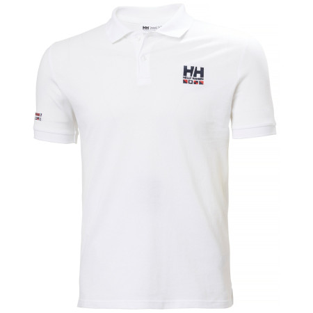 Muška majica Helly Hansen Messina Graphic Fitted Polo bijela 002 WHITE