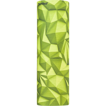 Višenamjenski šal Silvini Motivo UA1730 svijetlo zelena LimeCharcoal