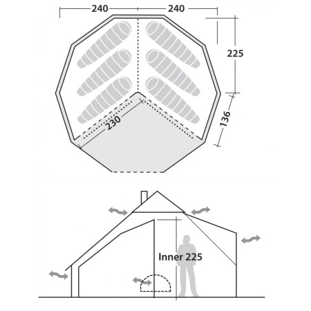 Sobe Robens Inner tent Klondike Grande