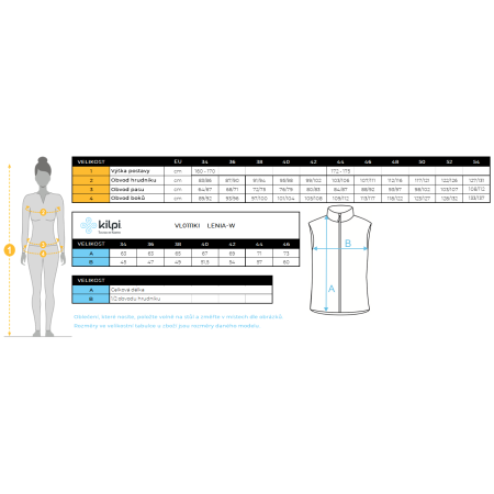 Ženski prsluk Kilpi Lenia-W