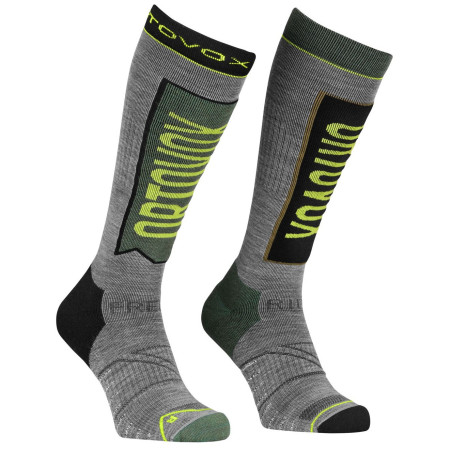 Muške dokoljenice Ortovox Free Ride Long Socks M siva/žuta wild herbs
