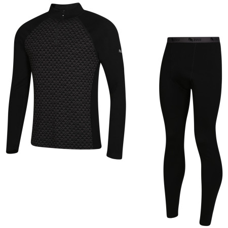 Muški funkcionalni set Zulu Merino 240 Zip Long crna Black
