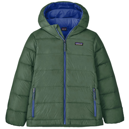 Dječja jakna Patagonia K's Hi-Loft Down Sweater Hoody - CNGR zelena Canopy Green