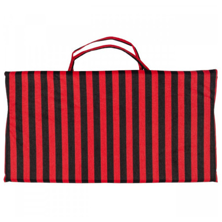 Ležaljka za plažu Yate Plážové lehátko - proužek crna/crvena red