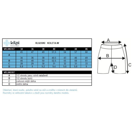 Ženske kratke hlače Kilpi Koleta-W