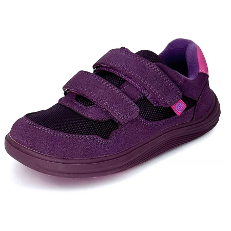 Dječje cjelogodišnje barefoot cipele Bugga Safi Dark Purple
