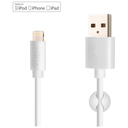 Kabeli za punjenje i sinhronizaciju Fixed Datový a nabíjecí kabel FIXED USB/Lightning bijela bílá