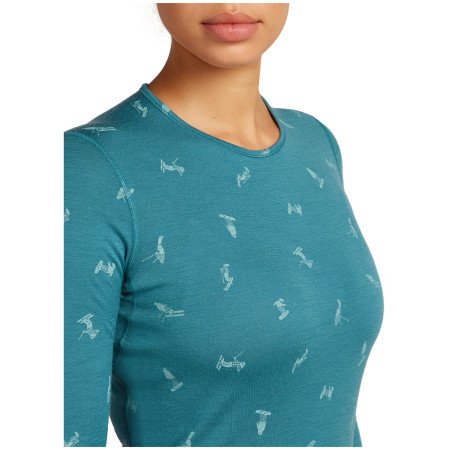 Ženska funkcionalna majica Icebreaker Women Merino 200 Oasis LS Crewe Snow Day