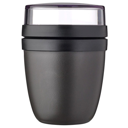 Kutija za užinu Mepal Ellipse Mini 300 + 120 ml crna Nordic Black