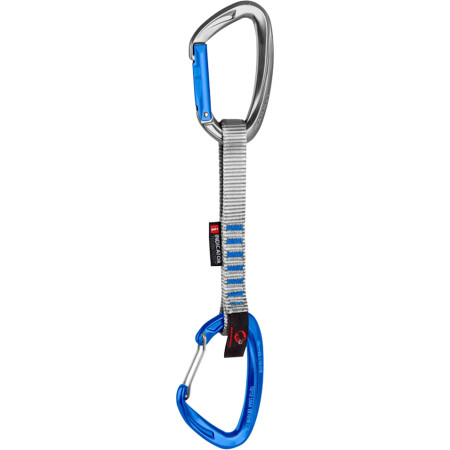 Karabiner za penjanje Mammut Crag Indicator Straight/Wire srebrena/plava Silver/Ultramarine