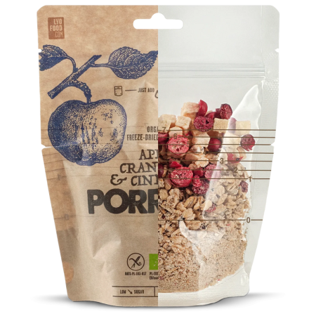 Dehidrirana hrana Lyo food Zobena kaša s jabukama, brusnicama i cimetom