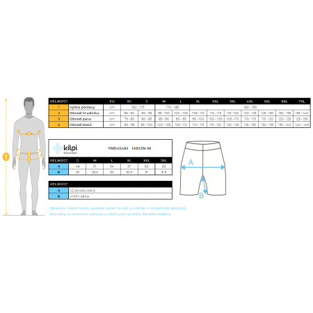 Muški biciklistički šorc Kilpi Hixon M